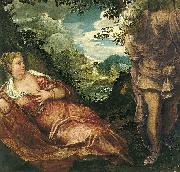 Jacopo Tintoretto Tamar und Juda painting